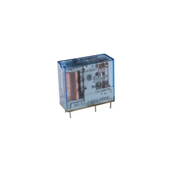 24V 10A Tek Kontak Finder Röle - 40.51.7.024.0000