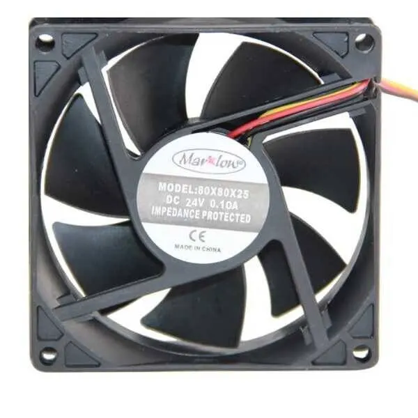 24V DC 3 KABLO FAN 80x80x25mm