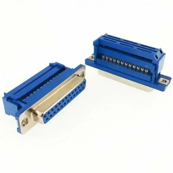 25 Pin Dişi Flat Kablo İçin Sıkıştırmalı D-Sub Konnektör