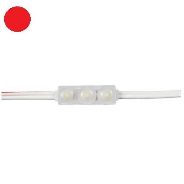 2835 Mercekli 1.5W Modül Led 40x10mm - Kırmızı