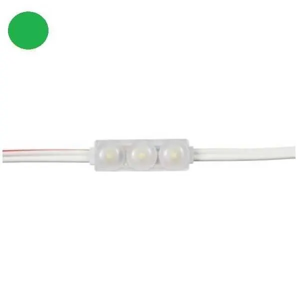 2835 Mercekli 1.5W Modül Led 40x10mm - Yeşil