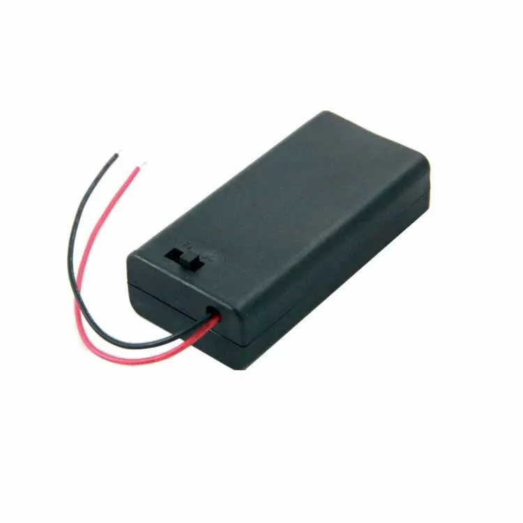 2'li AA Pil Yuvası (Kapaklı ve Switchli)