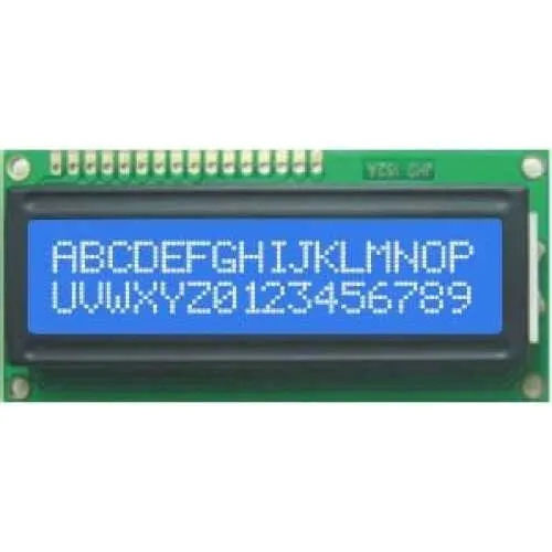 2x16 Lcd Ekran Mavi