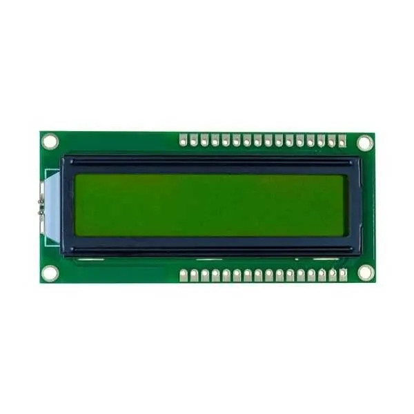 2x16 LCD Ekran Yeşil - Çift Taraflı