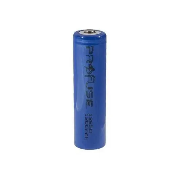 3.7V 1800mAh 18650 Li-ion Şarjlı Pil - Başlı