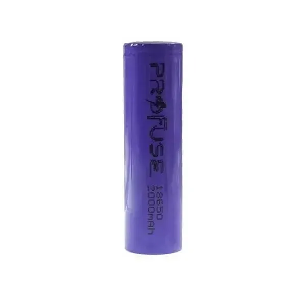 3.7V 2000mAh 18650 Li-ion Şarjlı Pil - Başsız