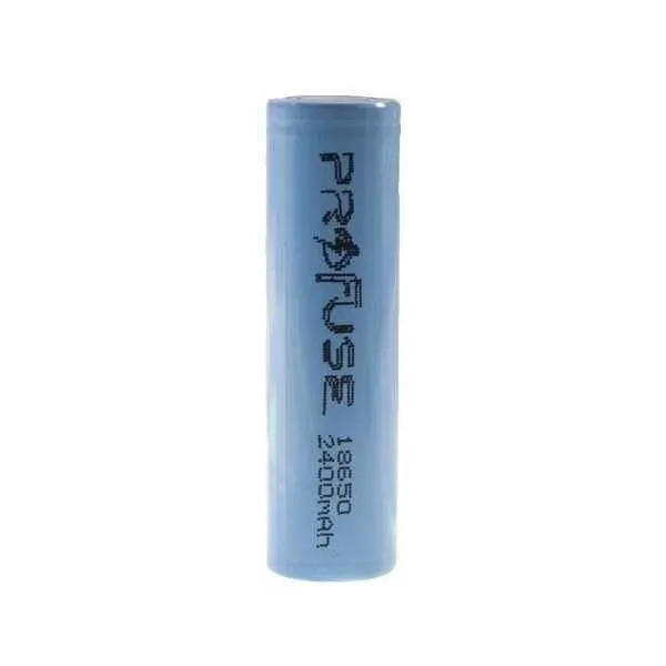 3.7V 2400mAh 18650 Li-ion Şarjlı Pil - Başsız