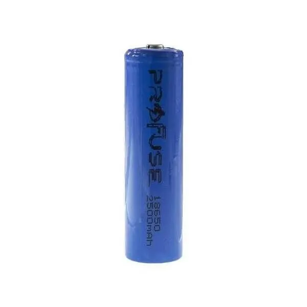 3.7V 2500mAh 18650 Li-ion Şarjlı Pil - Başlı