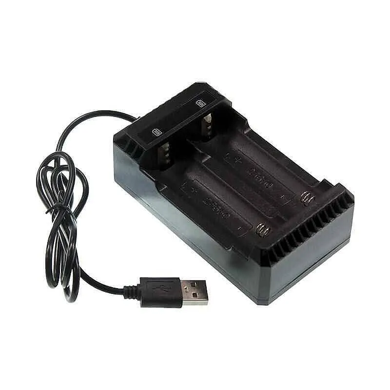 3.7V Pil USB Şarj Aletli 2'li - 18650/22650/26650