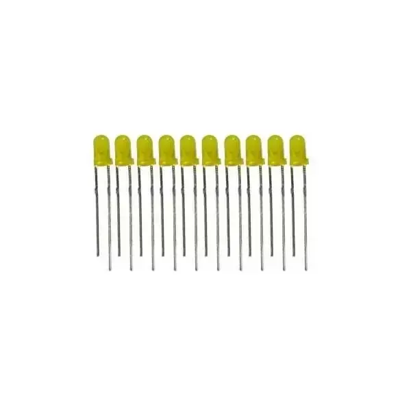 3mm Sarı Led - 10 Adet