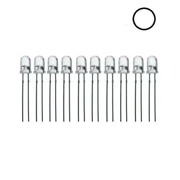 5mm Beyaz Led - 10 Adet