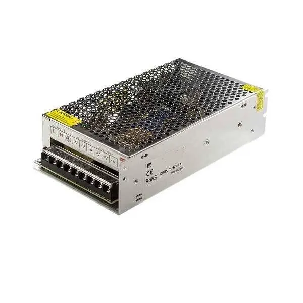 5V 40A Metal Kasa Adaptör