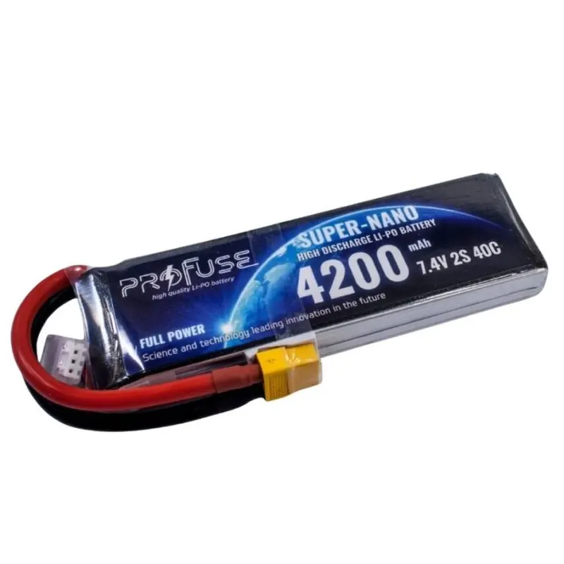 7.4V 2S 4200mAh 40C Lipo Batarya