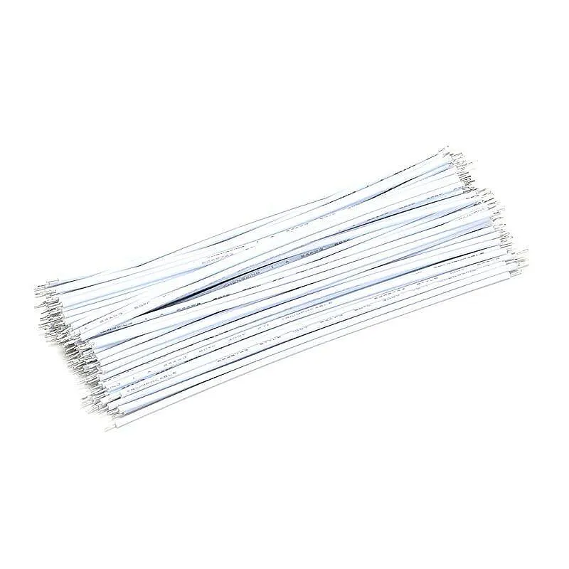 8cm Beyaz Jumper Kablo - 24AWG Atlama Kablosu - 1 Adet