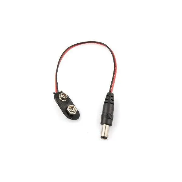 9V Pil Başlığı - Barrel Jacklı