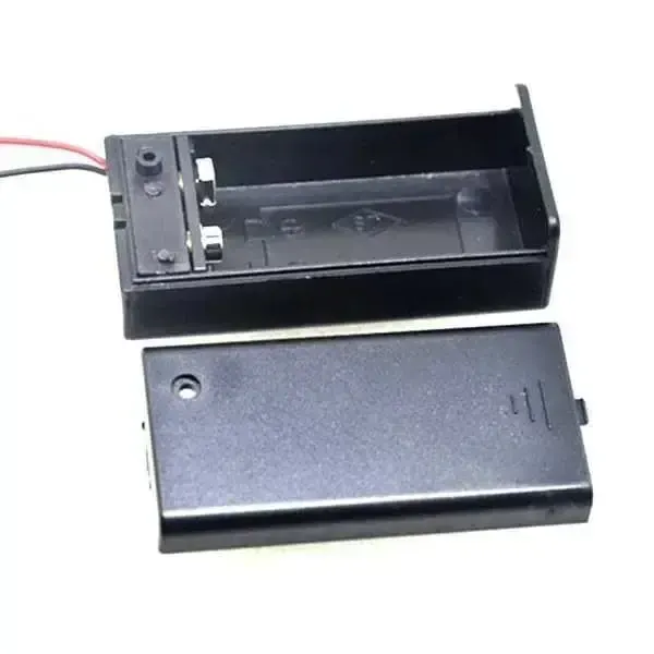 9V Pil Yuvası Kutulu-Switchli