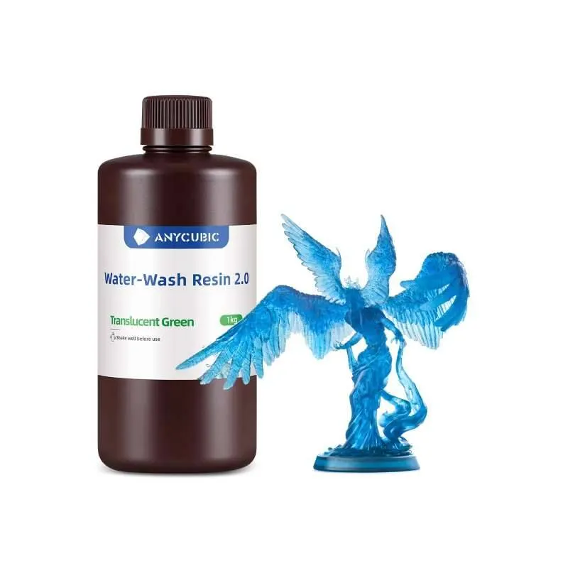 Anycubic Water Washable Reçine 2.0 - Transparan Mavi - 1Kg