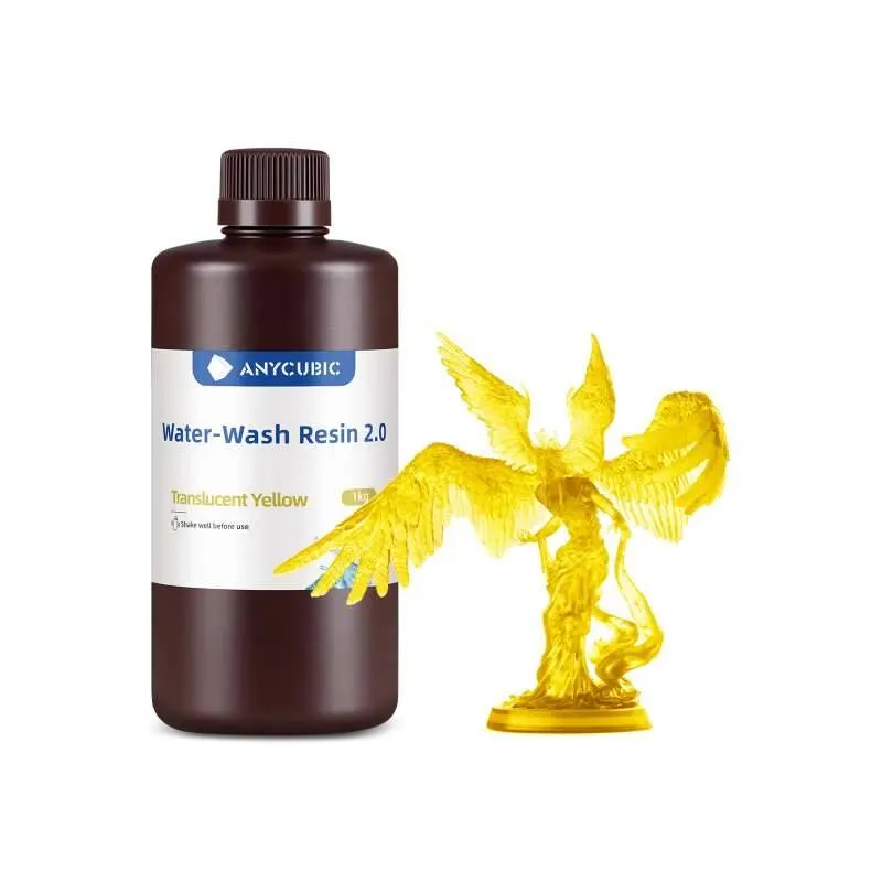 Anycubic Water Washable Reçine 2.0 - Transparan Sarı - 1Kg