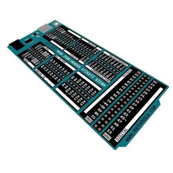 Arduino Mega Header Etiketi - Siyah