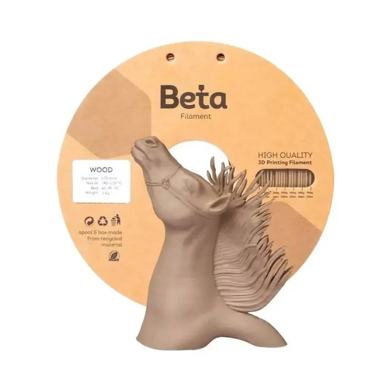 Beta PLA Filament Dark Wood