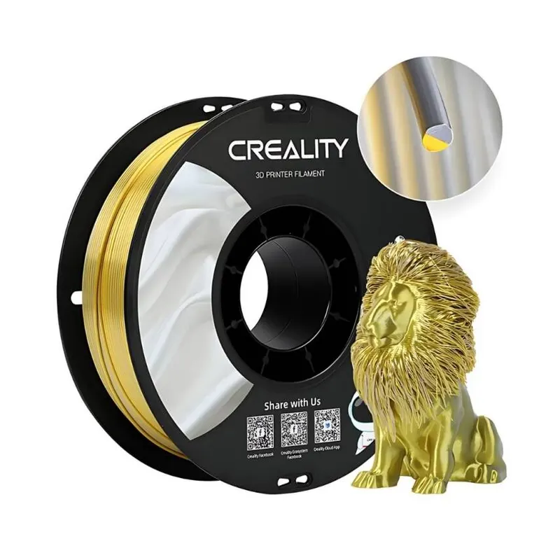 Creality CR-PLA Silk Altın-Gümüş Filament 1.75mm 1000gr