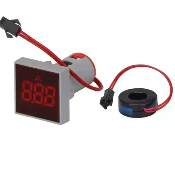 Dijital AC Ampermetre Kırmızı