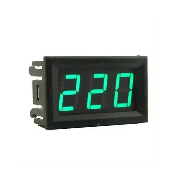 Dijital Voltmetre AC 30-500V - Yeşil