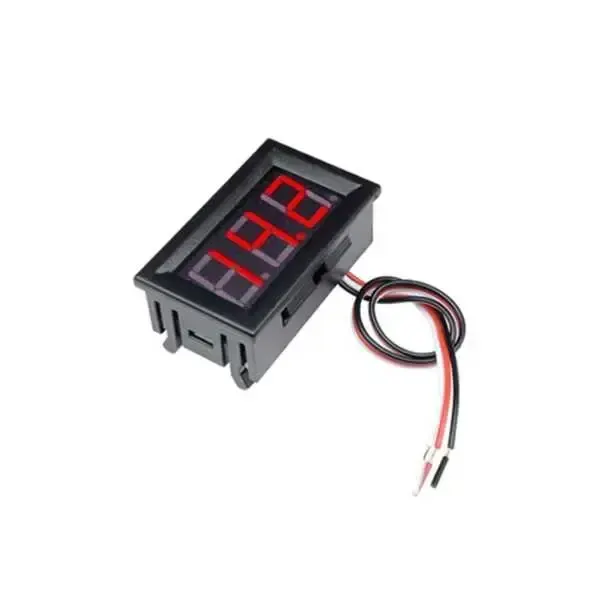 Dijital Voltmetre DC 0-100V - Kırmızı
