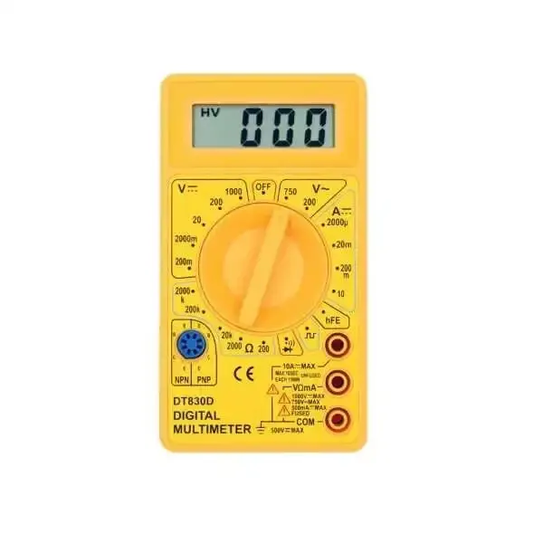 DT-830D Dijital Multimetre - Sarı