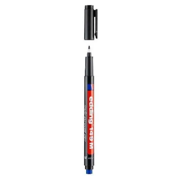 Edding 149 M Asetat Kalemi 1 mm Yuvarlak Uçlu - Siyah