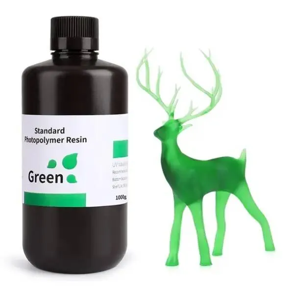 ELEGOO 3D Yazıcı Standart Reçine - Clear Green  - 1Kg