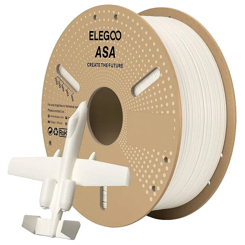 ELEGOO ASA Filament White 1.75mm 1000gr