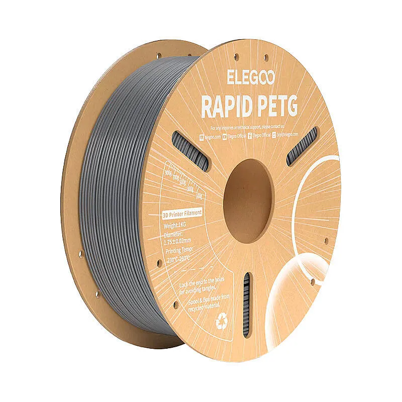 ELEGOO Rapid Petg Gümüş Filament 1.75mm 1000gr