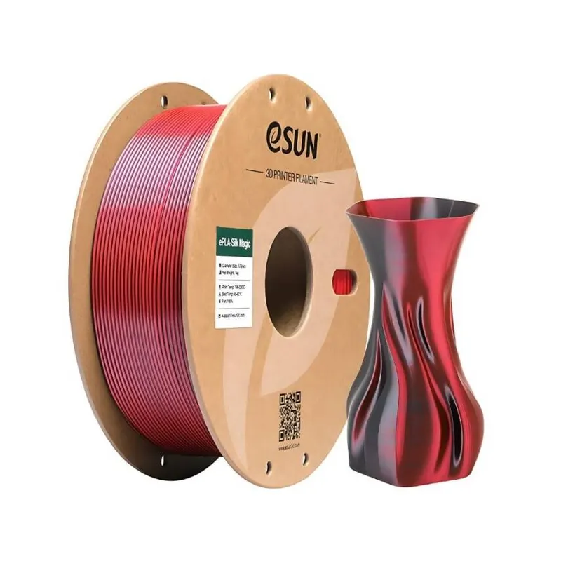Esun ePLA-Silk Magic Filament Siyah-Kırmızı 1.75mm 1000gr