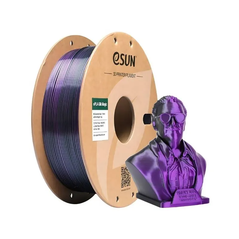 Esun ePLA-Silk Magic Filament Siyah-Mor 1.75mm 1000gr