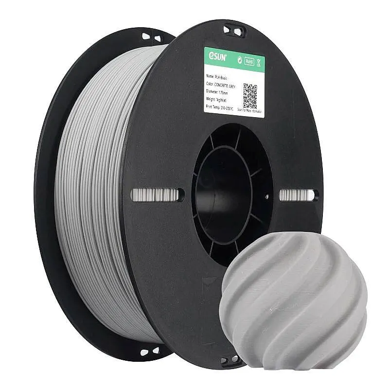 Esun PLA Basic Filament Concrete Grey 1.75mm 1000gr