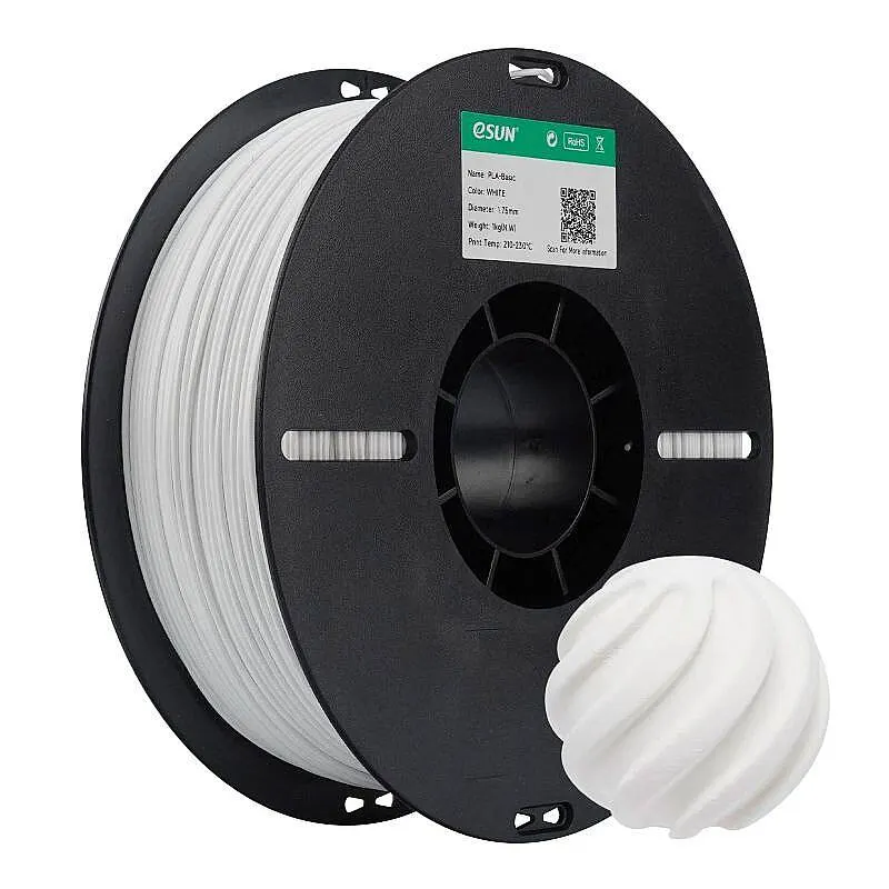 Esun PLA Basic Filament White 1.75mm 1000gr