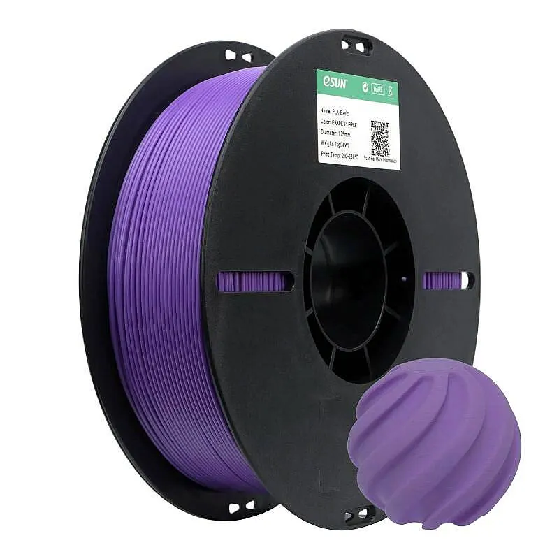 Esun PLA Basic Filament Grape Purple 1.75mm 1000gr