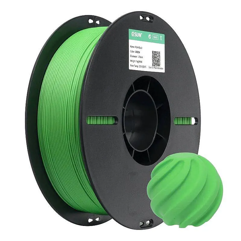 Esun PLA Basic Filament Green 1.75mm 1000gr