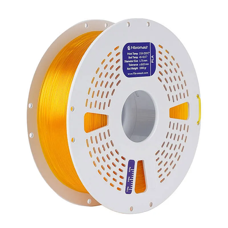 Fibromast Transparan PLA Sarı Filament 1.75mm 1000gr