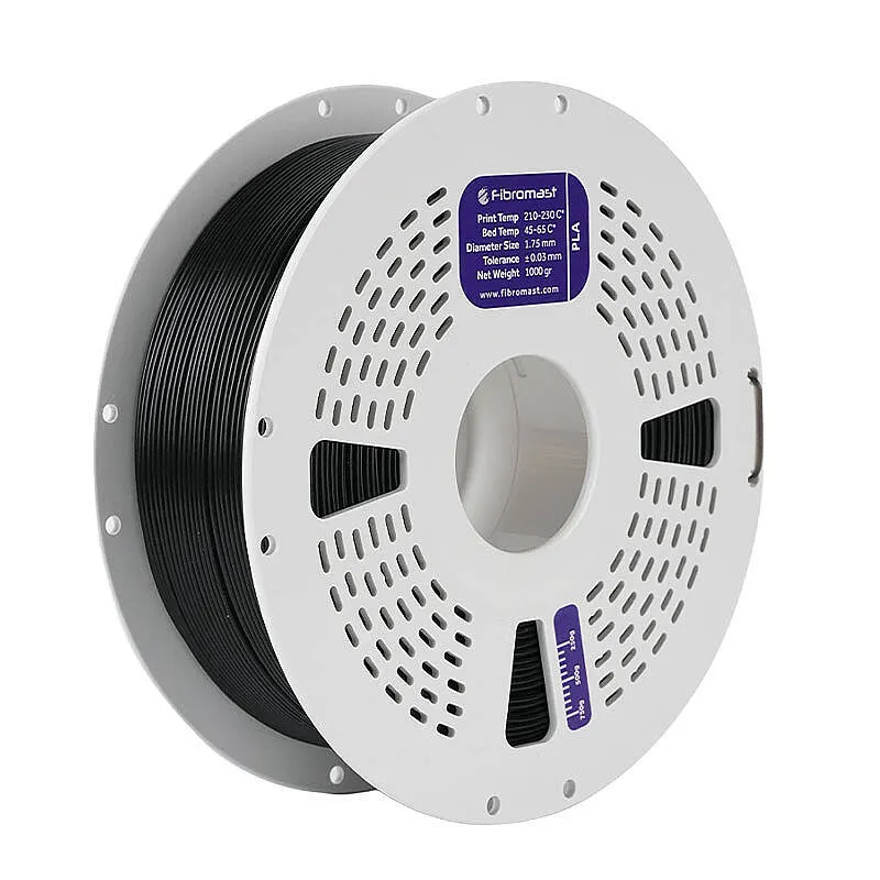 Fibromast Transparan PLA Siyah Filament 1.75mm 1000gr