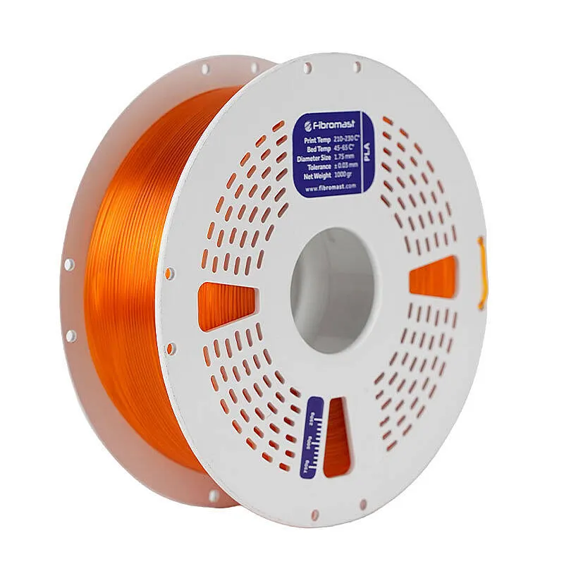 Fibromast Transparan PLA Turuncu Filament 1.75mm 1000gr