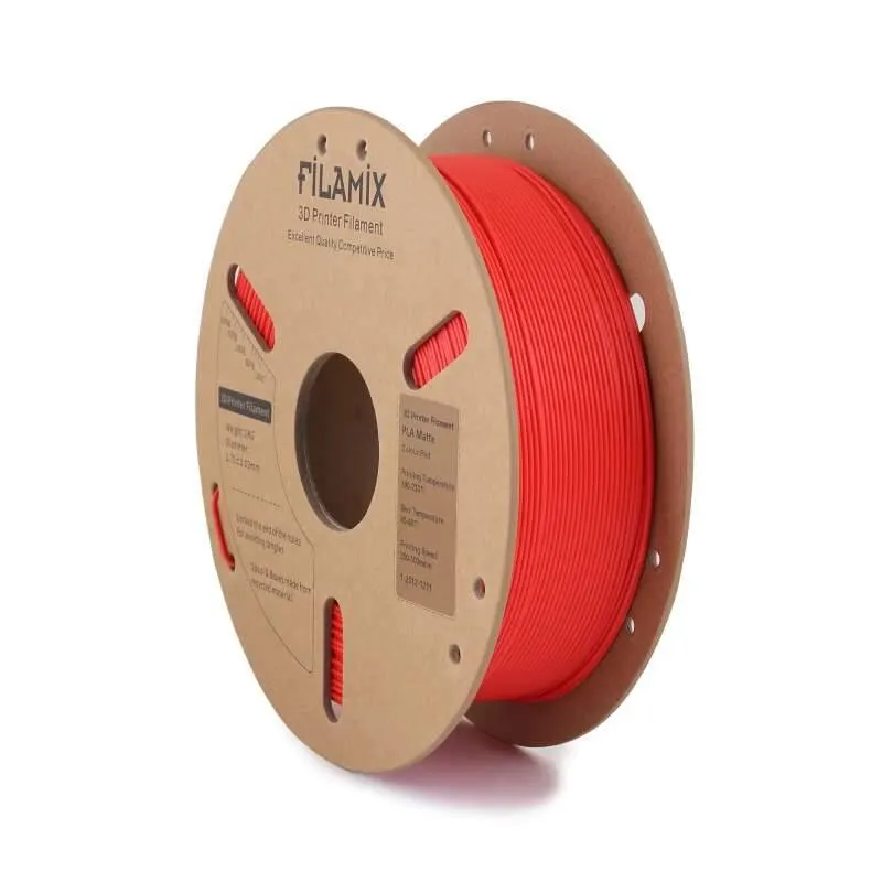 Filamix PLA Mat Filament Red 1.75mm 1000gr