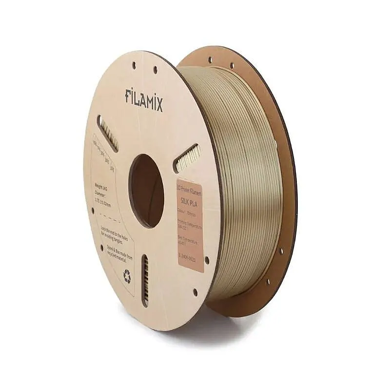 Filamix PLA Silk Bronze Filament 1.75mm 1000gr