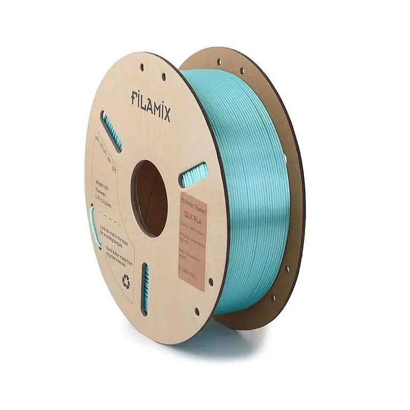 Filamix PLA Silk Mint Green Filament 1.75mm 1000gr