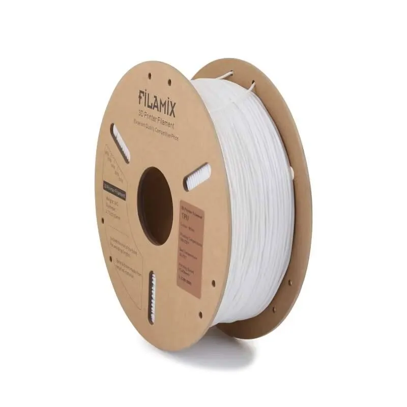 Filamix TPU 95A Filament White 1.75mm 1000gr
