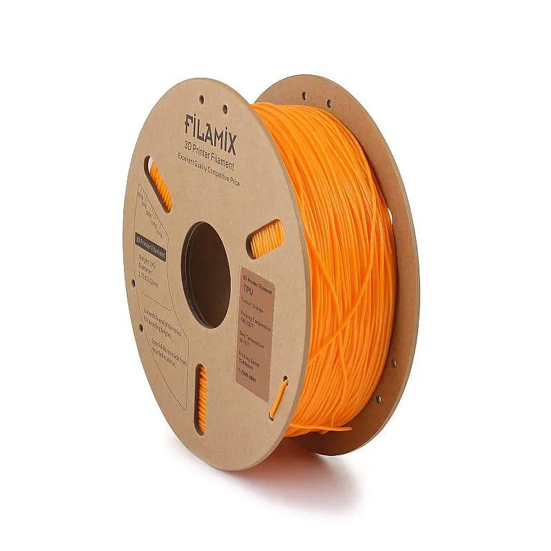 Filamix TPU 95A Filament Orange 1.75mm 1000gr