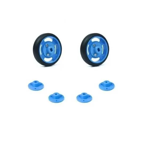 Geçmeli Tekerlek Seti 50x11mm - Mavi