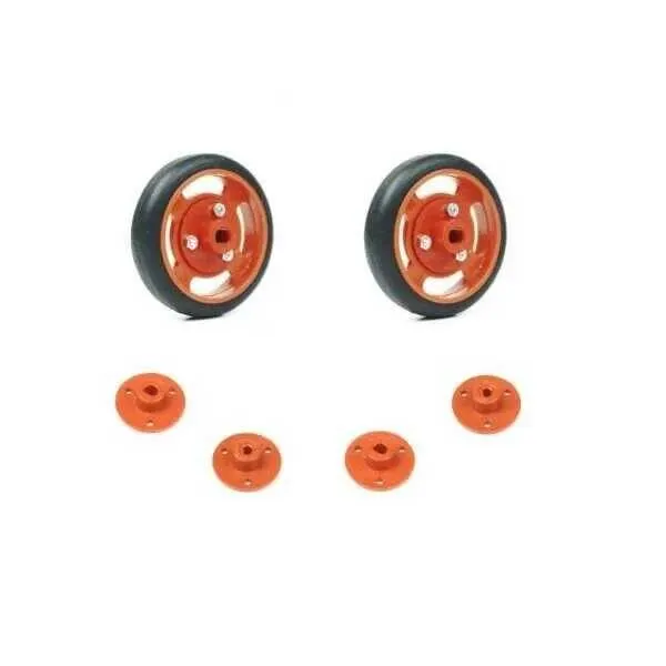 Geçmeli Tekerlek Seti 50x11mm - Turuncu