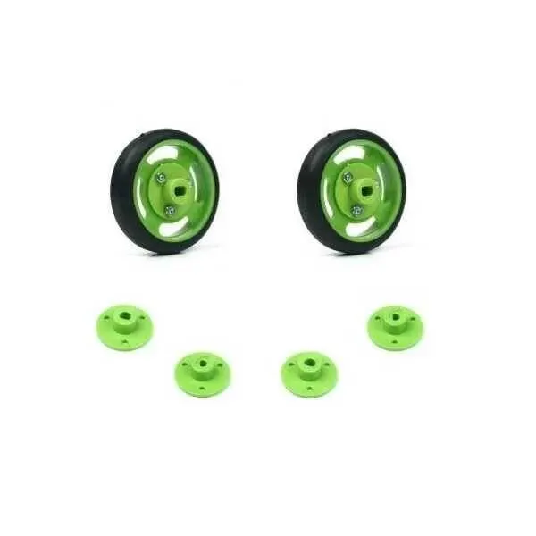 Geçmeli Tekerlek Seti 50x11mm - Yeşil